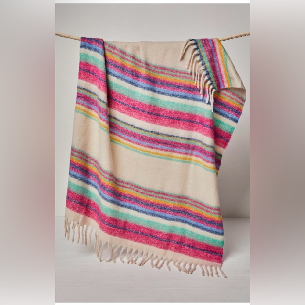 NWT Free People Skye Stripe Blanket
